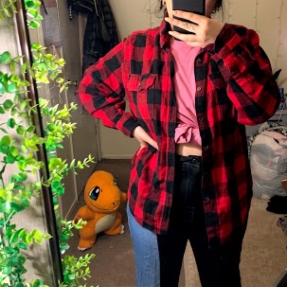 Red black flannel